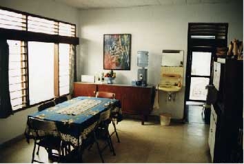 Looking the other way in the guest living area. The kitchen and manager's quarters are through the door. jpg - 31642 Bytes