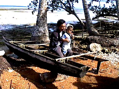 Kuriake in a boat - 53632 Bytes