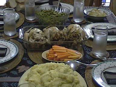 Thanksgiving dinner - jpg - 19691 Bytes